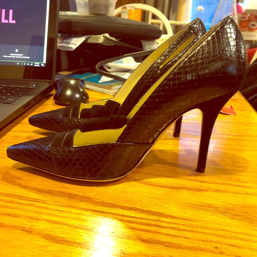 Brand New Sarah Flint Snakeskin Pumps